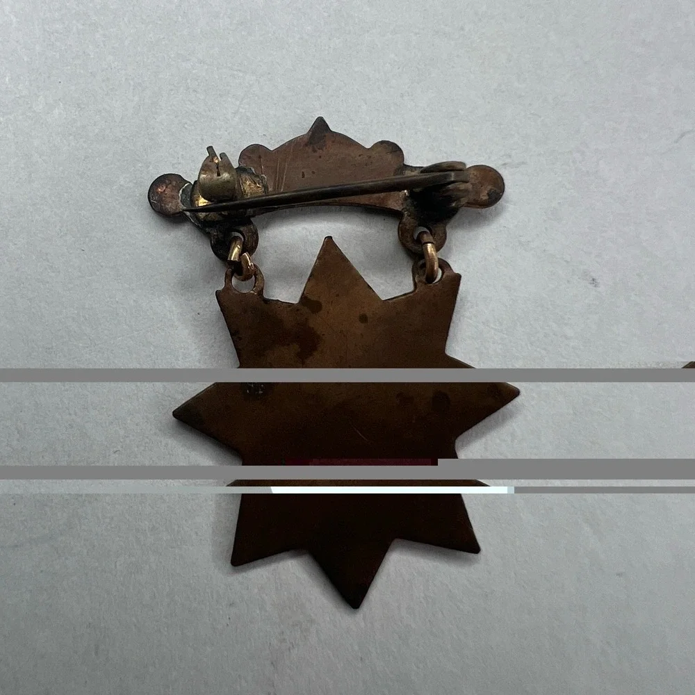 Vintage in Hoc Signo‎ Vinces Knights Templar Masonic Pendant 1800s Early 1900s